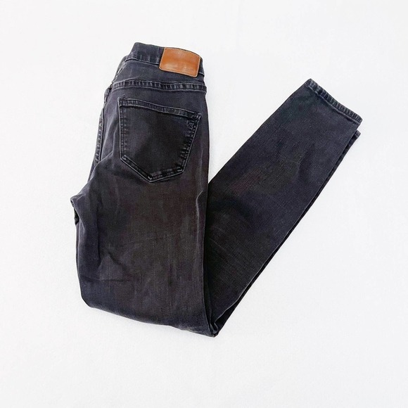 Madewell Black Distressed Skinny Denim Jeans SZ26 - Picture 4 of 7
